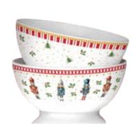 DKD Home Decor Bol de Porcelana Cascanueces 400ml Multicolor