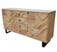 DKD Home Decor Buffet Acacia Metal 160x40x85
