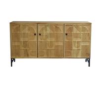 DKD Home Decor Buffet de Acacia y Metal Marrón