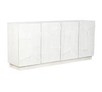 DKD Home Decor Buffet de Mango Irregular Crema 180x40x80