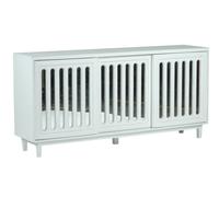 DKD Home Decor Buffet de Mango y Espejo Blanco 175x40,5x83,5