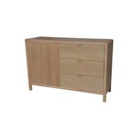 DKD Home Decor Buffet de Pino y MDF con 3 Cajones Marrón Claro