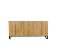 DKD Home Decor Buffet de Teca y Metal Natural 180x40x85