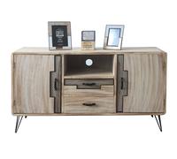 DKD Home Decor Buffet Paulownia y Metal Natural