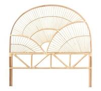 DKD Home Decor Cabecero Cama Balines Natural Ratán 4 x 128 x 178 cm
