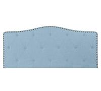DKD Home Decor Cabecero de Cama Capitoné Azul Celeste