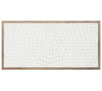DKD Home Decor Cabecero de Cama de Mango 180x5x90 Blanco 3D