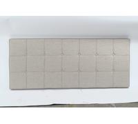 DKD Home Decor Cabecero de Cama Greige con Acabado Capitoné