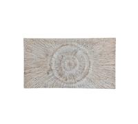 DKD Home Decor Cabecero de Cama MDF 180x3,5x100 Decapé Blanco
