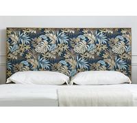 DKD Home Decor Cabecero de Cama Tropical de Madera y Poliéster 160x10x60