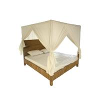DKD Home Decor Cama de Fibra de Banana y Teca 209x188x198