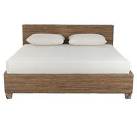 DKD Home Decor Cama de Fibra de Banana y Teca Natural 192x220x92