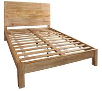 DKD Home Decor Cama de Mango Natural para Colchón 160x200