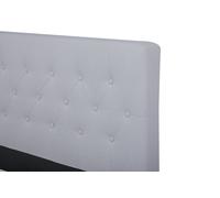 DKD Home Decor Cama Poliéster Gris Claro con Colchón 150x200