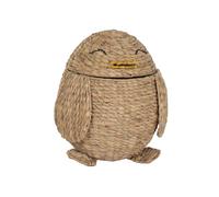 DKD Home Decor Cesta Jacinto de Agua y Metal Pinguino