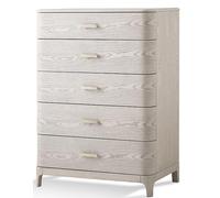 DKD Home Decor Chifonier Metal y MDF Gris Claro