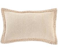 DKD Home Decor Cojín Algodón Velvet Crudo 50x30 cm