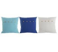 DKD Home Decor Cojín de Algodón 60x60x20 750 gr, Surtido de 3