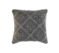 DKD Home Decor Cojín de Algodón Bordado Gris Claro