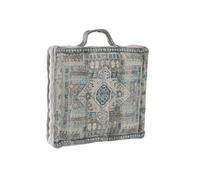 DKD Home Decor Cojín de Suelo Algodón Azul 40x40x10 cm