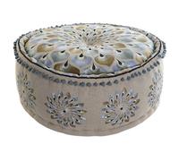 DKD Home Decor Cojín de Suelo Algodón Azul 60x60x27 cm