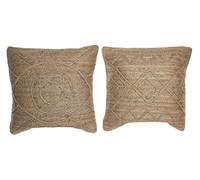 DKD Home Decor Cojín de Yute Natural Marrón 60x60x10 cm