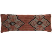 DKD Home Decor Cojín Kilim Lana y Yute Rojo 30x85 cm