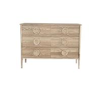 DKD Home Decor Cómoda de Abeto y MDF Natural con 6 Cajones