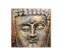 DKD Home Decor Cuadro de Buda Pintado a Mano 80x80x7 cm