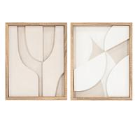 DKD Home Decor Cuadro LED MDF 40x3,8x50 Moderno 3D Surtido de 2