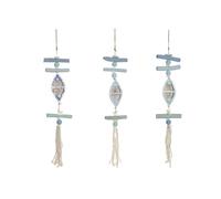 DKD Home Decor Decoración Colgante Albasia 10x2x50 Surtida