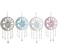 DKD Home Decor Decoración Colgante de Hierro Sol y Luna
