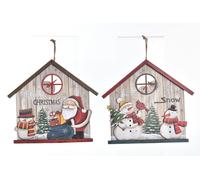 DKD Home Decor Decoración Colgante LED 7 LEDs con Madera
