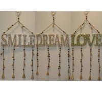 DKD Home Decor Decoración Colgante Metal 28x2x58 Surtido de 3