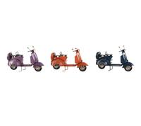 DKD Home Decor Decoración de Metal Moto Surtido de 3 Unidades