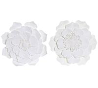 DKD Home Decor Decoración de Pared Papel Mache Flor 50x4x50 Surtido