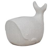 DKD Home Decor Decoración Luminosa Arenisca LED Ballena Blanco