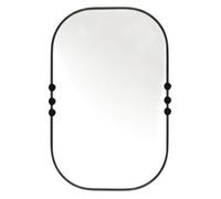 DKD Home Decor Espejo de Hierro Negro 60x2.5x100 cm