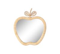 DKD Home Decor Espejo de Ratán y Cristal Manzana Natural 43x4x50 cm