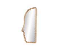 DKD Home Decor Espejo de Ratán y Cristal Natural 50x4x120 cm
