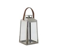 DKD Home Decor Farola de Acero y Cristal Cromado Plateado