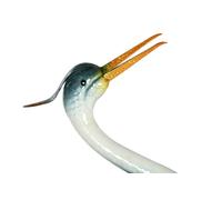 DKD Home Decor Figura de Garza en Metal (Pack de 2) de 104,5 cm de alto