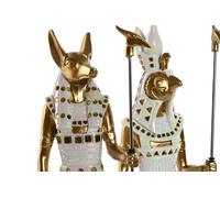DKD Home Decor Figura de Resina Egipcia Colección Ra - Pack de 2