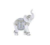 DKD Home Decor Figura Decorativa Color Azul y Blanco, de Resina (21 x 9 x 24 centímetros)
