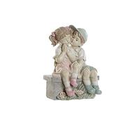 DKD Home Decor Figura Decorativa de la Marca Azul Rosa Resina Niños (27 x 17.5 x 34.5 cm) (Referencia: S3019824)