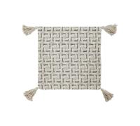 DKD Home Decor Funda Cojín Algodón 60x3x60 Flecos Beige