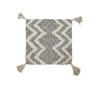 DKD Home Decor Funda Cojín Algodón 60x3x60 Flecos Gris