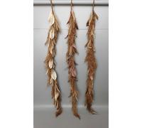 DKD Home Decor Guirnalda de Flor Seca Natural Marrón Surtida
