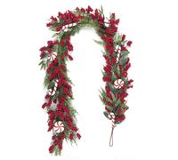 DKD Home Decor Guirnalda LED PVC 35 LEDs Verde y Rojo 15x15x180 cm
