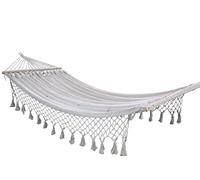 DKD Home Decor Hamaca de Algodón Blanco 100x200x5 cm